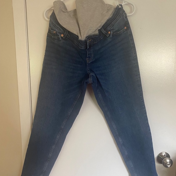 Maternity stretch jeans full panel size L - Picture 2 of 6